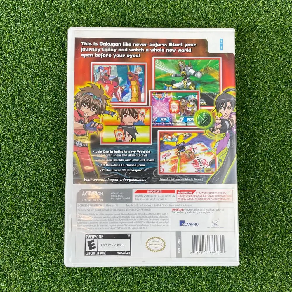 Bakugan Battle Brawlers Nintendo Wii 2009 Complete